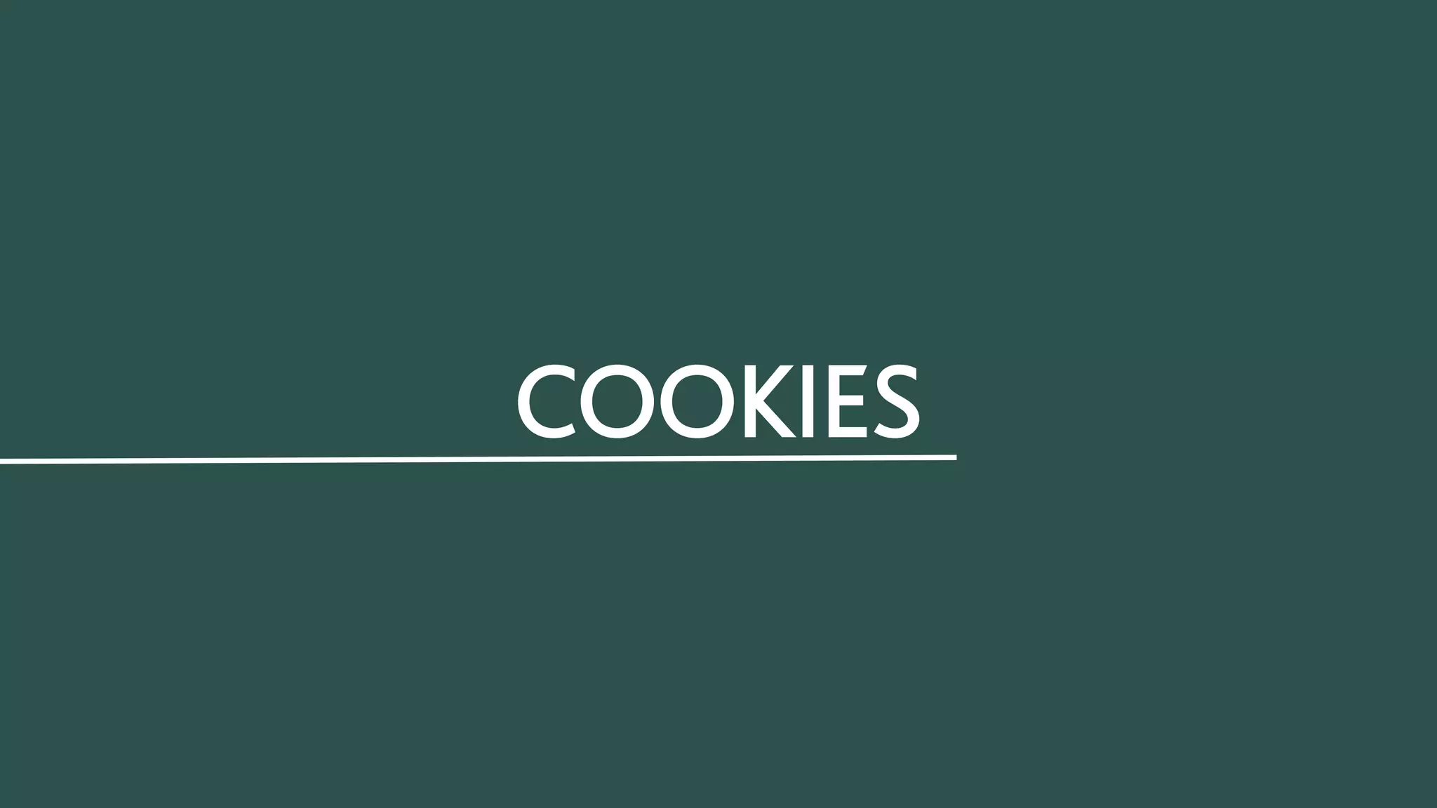 COOKIES
 
