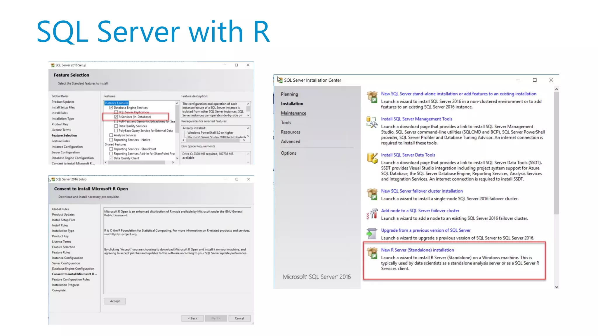 SQL Server with R 