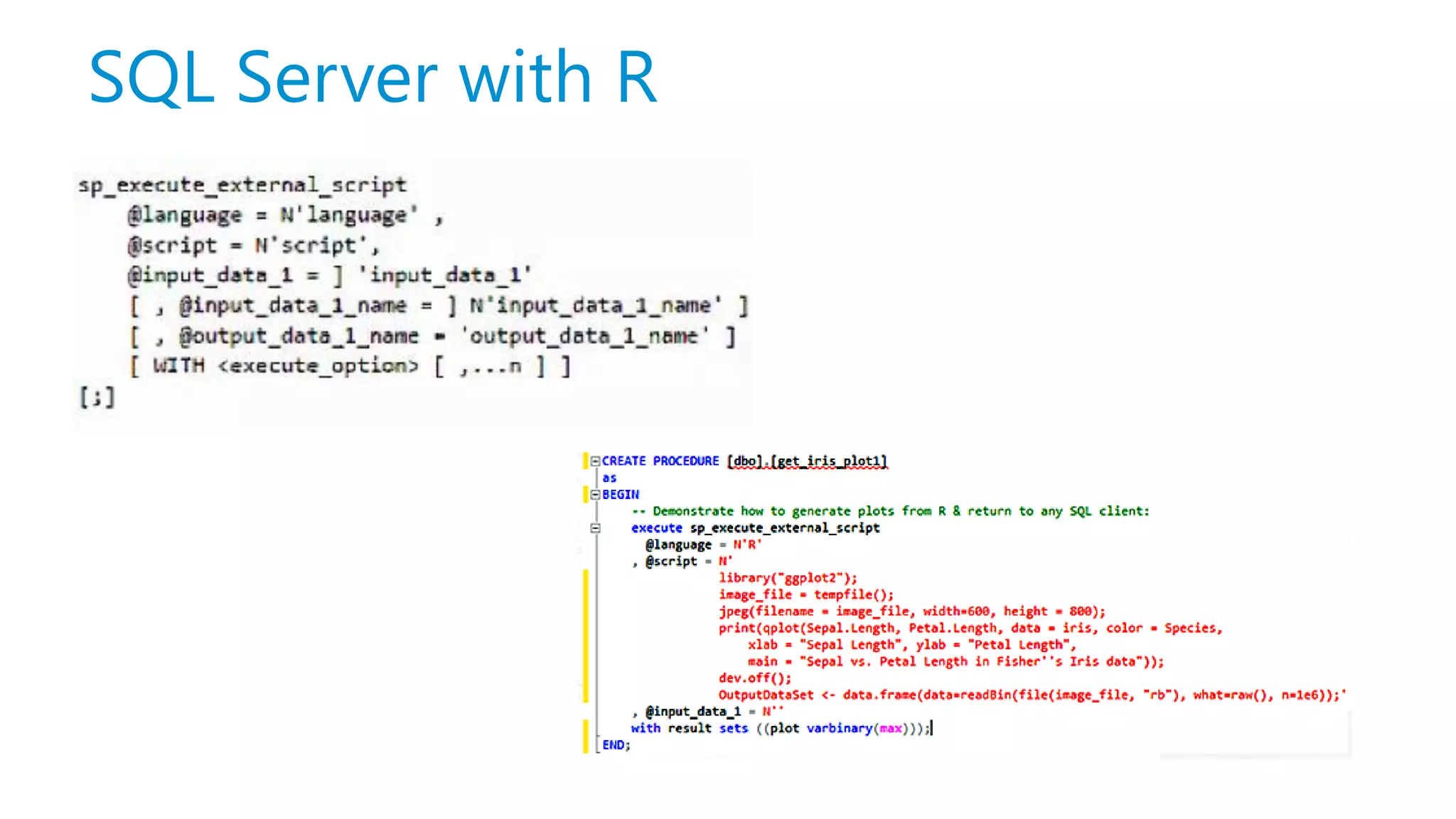 SQL Server with R 