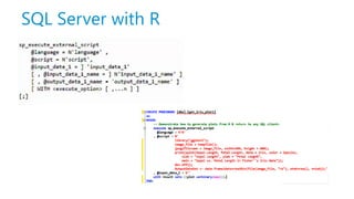 SQL Server with R
 