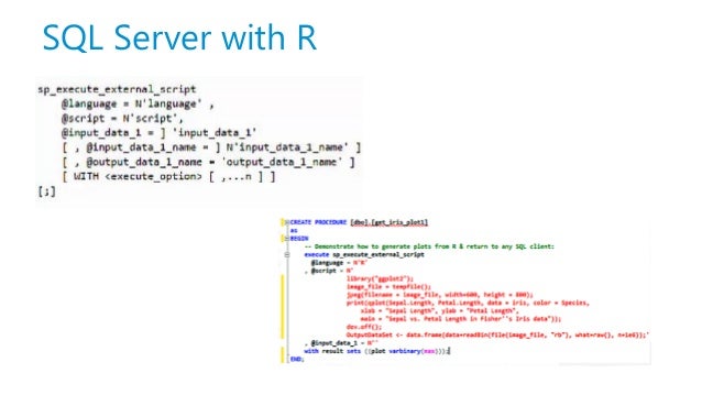 Analytics with R in SQL Server 2016