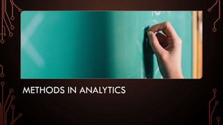 METHODS IN ANALYTICS
 