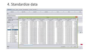 4. Standardize data
 