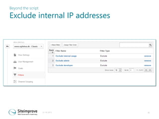 Beyond the script

Exclude internal IP addresses

21-10-2013

28

 