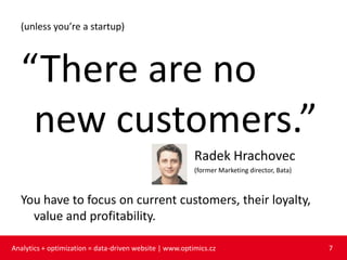 Analytics + optimization = data driven website | PPTX