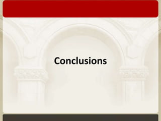 Conclusions 
 