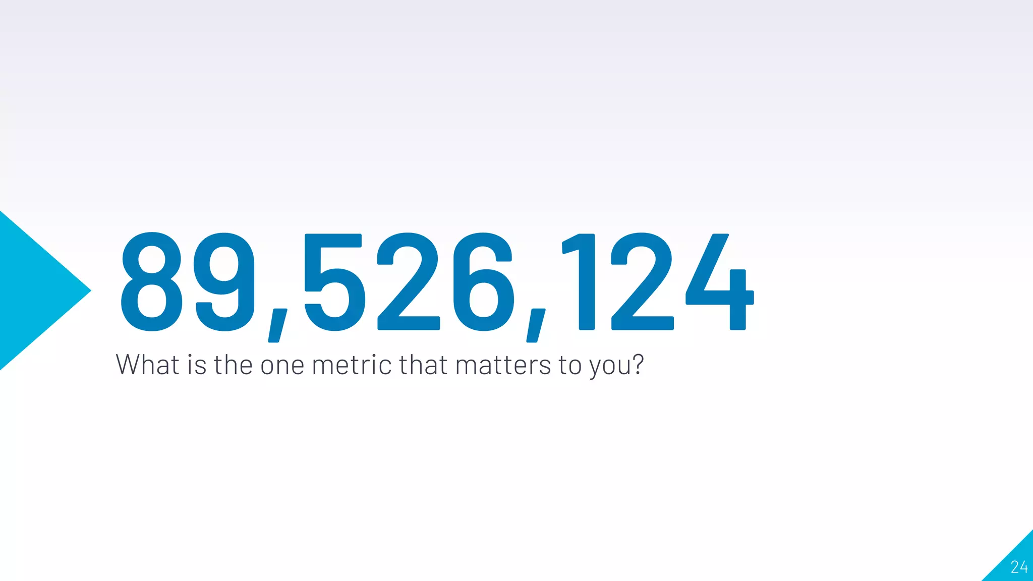 89,526,124What is the one metric that matters to you?
24
 