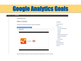 Google Analytics Goals
 