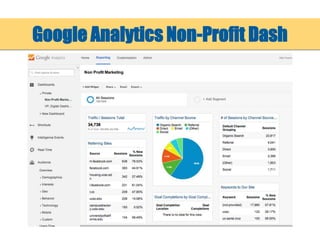 Google Analytics Non-Profit Dash
 