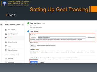 Setting Up Goal Tracking
 Step 5:

 