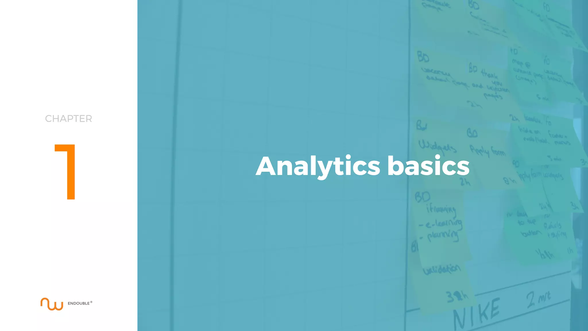 CHAPTER
1 Analytics basics
 