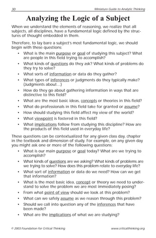 English 102 Analytic Thinking | PDF