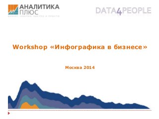 Workshop «Инфографика в бизнесе»
Москва 2014
 