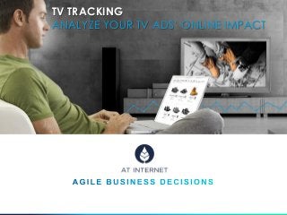 TV TRACKING
ANALYZE YOUR TV ADS’ ONLINE IMPACT
 