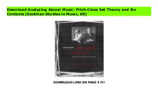 DOWNLOAD LINK ON PAGE 4 !!!!
Download Analyzing Atonal Music: Pitch-Class Set Theory and Its
Contexts (Eastman Studies in Music, 60)
Download PDF Analyzing Atonal Music: Pitch-Class Set Theory and Its Contexts (Eastman Studies in Music, 60) Online, Download PDF Analyzing Atonal Music: Pitch-Class Set Theory and Its Contexts (Eastman Studies in Music, 60), Full PDF Analyzing Atonal Music: Pitch-Class Set Theory and Its Contexts (Eastman Studies in Music, 60), All Ebook Analyzing Atonal Music: Pitch-Class Set Theory and Its Contexts (Eastman Studies in Music, 60), PDF and EPUB Analyzing Atonal Music: Pitch-Class Set Theory and Its Contexts (Eastman Studies in Music, 60), PDF ePub Mobi Analyzing Atonal Music: Pitch-Class Set Theory and Its Contexts (Eastman Studies in Music, 60), Reading PDF Analyzing Atonal Music: Pitch-Class Set Theory and Its Contexts (Eastman Studies in Music, 60), Book PDF Analyzing Atonal Music: Pitch-Class Set Theory and Its Contexts (Eastman Studies in Music, 60), Download online Analyzing Atonal Music: Pitch-Class Set Theory and Its Contexts (Eastman Studies in Music, 60), Analyzing Atonal Music: Pitch-Class Set Theory and Its Contexts (Eastman Studies in Music, 60) pdf, pdf Analyzing Atonal Music: Pitch-Class Set Theory and Its Contexts (Eastman Studies in Music, 60), epub Analyzing Atonal Music: Pitch-Class Set Theory and Its Contexts (Eastman Studies in Music, 60), the book Analyzing Atonal Music: Pitch-Class Set Theory and Its Contexts (Eastman Studies in Music, 60), ebook Analyzing Atonal Music: Pitch-Class Set Theory and Its Contexts (Eastman Studies in Music, 60), Analyzing Atonal Music: Pitch-Class Set Theory and Its Contexts (Eastman Studies in Music, 60) E-Books, Online Analyzing Atonal Music: Pitch-Class Set Theory and Its Contexts (Eastman Studies in Music, 60) Book, Analyzing Atonal Music: Pitch-Class Set Theory and Its Contexts (Eastman Studies in Music, 60) Online Download Best Book Online Analyzing Atonal Music: Pitch-Class Set Theory and Its Contexts (Eastman Studies in Music, 60), Download Online Analyzing Atonal Music: Pitch-Class Set Theory and
Its Contexts (Eastman Studies in Music, 60) Book, Download Online Analyzing Atonal Music: Pitch-Class Set Theory and Its Contexts (Eastman Studies in Music, 60) E-Books, Read Analyzing Atonal Music: Pitch-Class Set Theory and Its Contexts (Eastman Studies in Music, 60) Online, Download Best Book Analyzing Atonal Music: Pitch-Class Set Theory and Its Contexts (Eastman Studies in Music, 60) Online, Pdf Books Analyzing Atonal Music: Pitch-Class Set Theory and Its Contexts (Eastman Studies in Music, 60), Download Analyzing Atonal Music: Pitch-Class Set Theory and Its Contexts (Eastman Studies in Music, 60) Books Online, Download Analyzing Atonal Music: Pitch-Class Set Theory and Its Contexts (Eastman Studies in Music, 60) Full Collection, Download Analyzing Atonal Music: Pitch-Class Set Theory and Its Contexts (Eastman Studies in Music, 60) Book, Read Analyzing Atonal Music: Pitch-Class Set Theory and Its Contexts (Eastman Studies in Music, 60) Ebook, Analyzing Atonal Music: Pitch-Class Set Theory and Its Contexts (Eastman Studies in Music, 60) PDF Download online, Analyzing Atonal Music: Pitch-Class Set Theory and Its Contexts (Eastman Studies in Music, 60) Ebooks, Analyzing Atonal Music: Pitch-Class Set Theory and Its Contexts (Eastman Studies in Music, 60) pdf Read online, Analyzing Atonal Music: Pitch-Class Set Theory and Its Contexts (Eastman Studies in Music, 60) Best Book, Analyzing Atonal Music: Pitch-Class Set Theory and Its Contexts (Eastman Studies in Music, 60) Popular, Analyzing Atonal Music: Pitch-Class Set Theory and Its Contexts (Eastman Studies in Music, 60) Read, Analyzing Atonal Music: Pitch-Class Set Theory and Its Contexts (Eastman Studies in Music, 60) Full PDF, Analyzing Atonal Music: Pitch-Class Set Theory and Its Contexts (Eastman Studies in Music, 60) PDF Online, Analyzing Atonal Music: Pitch-Class Set Theory and Its Contexts (Eastman Studies in Music, 60) Books Online, Analyzing Atonal Music: Pitch-Class Set Theory and Its Contexts
(Eastman Studies in Music, 60) Ebook, Analyzing Atonal Music: Pitch-Class Set Theory and Its Contexts (Eastman Studies in Music, 60) Book, Analyzing Atonal Music: Pitch-Class Set Theory and Its Contexts (Eastman Studies in Music, 60) Full Popular PDF, PDF Analyzing Atonal Music: Pitch-Class Set Theory and Its Contexts (Eastman Studies in Music, 60) Download Book PDF Analyzing Atonal Music: Pitch-Class Set Theory and Its Contexts (Eastman Studies in Music, 60), Download online PDF Analyzing Atonal Music: Pitch-Class Set Theory and Its Contexts (Eastman Studies in Music, 60), PDF Analyzing Atonal Music: Pitch-Class Set Theory and Its Contexts (Eastman Studies in Music, 60) Popular, PDF Analyzing Atonal Music: Pitch-Class Set Theory and Its Contexts (Eastman Studies in Music, 60) Ebook, Best Book Analyzing Atonal Music: Pitch-Class Set Theory and Its Contexts (Eastman Studies in Music, 60), PDF Analyzing Atonal Music: Pitch-Class Set Theory and Its Contexts (Eastman Studies in Music, 60) Collection, PDF Analyzing Atonal Music: Pitch-Class Set Theory and Its Contexts (Eastman Studies in Music, 60) Full Online, full book Analyzing Atonal Music: Pitch-Class Set Theory and Its Contexts (Eastman Studies in Music, 60), online pdf Analyzing Atonal Music: Pitch-Class Set Theory and Its Contexts (Eastman Studies in Music, 60), PDF Analyzing Atonal Music: Pitch-Class Set Theory and Its Contexts (Eastman Studies in Music, 60) Online, Analyzing Atonal Music: Pitch-Class Set Theory and Its Contexts (Eastman Studies in Music, 60) Online, Download Best Book Online Analyzing Atonal Music: Pitch-Class Set Theory and Its Contexts (Eastman Studies in Music, 60), Download Analyzing Atonal Music: Pitch-Class Set Theory and Its Contexts (Eastman Studies in Music, 60) PDF files
 