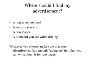 Analyzing Advertisements