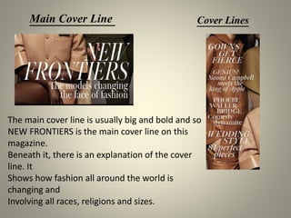Cover Line Examples Analyzing A Magazine Cover | PPTX
