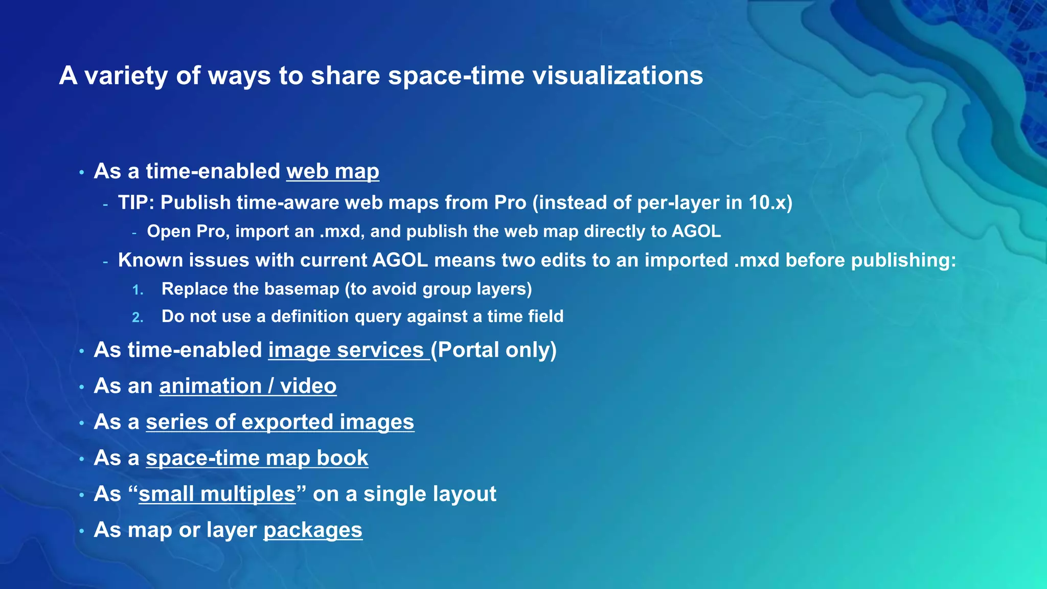 Analyzing and mapping space-time data | PPTX