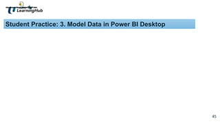45
45
Student Practice: 3. Model Data in Power BI Desktop
 