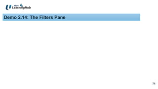 74
74
Demo 2.14: The Filters Pane
 