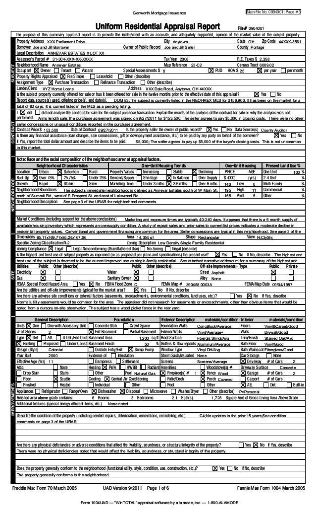 analyzing appraisals focus on sales comparison take away manual fannie mae form 1004 instructions