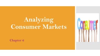 Analyzing
Consumer Markets
Chapter 6
 