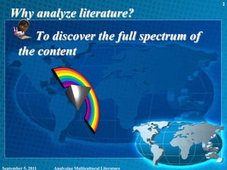 Analyzing Multicultural Literature Pptx