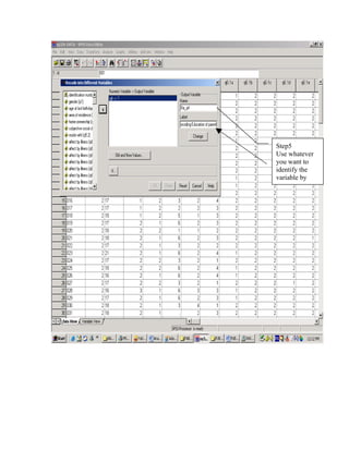 Step5
Use whatever
you want to
identify the
variable by
 