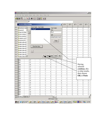 Having
selected
continue, this
is what results,
then choose
OK or Paste
 