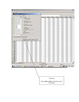Final step

Choose OK or Paste, which then remove
            the markers
 