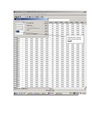 With this box, observe
what I will do with the
weight
 