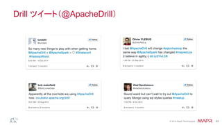 ®
© 2014 MapR Technologies 45
Drill ツイート（@ApacheDrill）
 