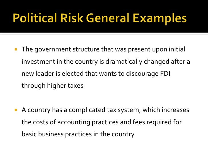 political risk