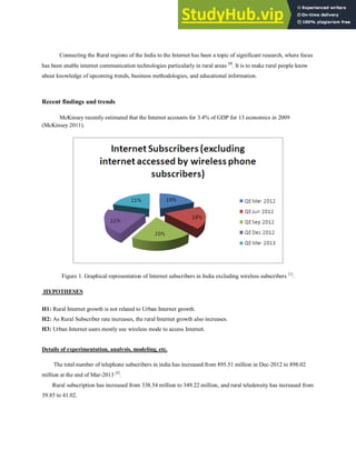Analyzing The Impact Of Internet In Rural India | PDF