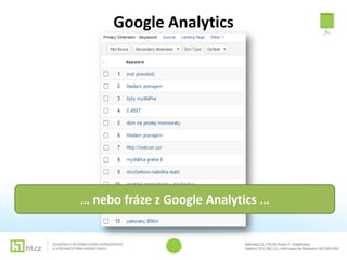 Google Analytics




… nebo fráze z Google Analytics …
 