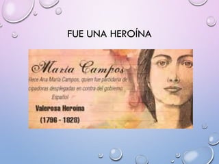 FUE UNA HEROÍNA
 
