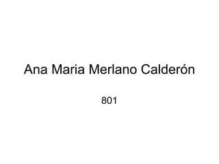 Ana Maria Merlano Calderón 801 