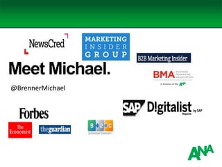 Meet Michael.
@BrennerMichael
 