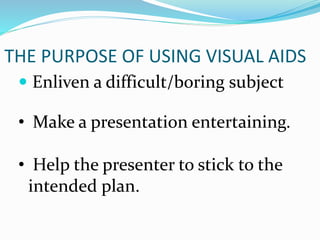 Visual Aids and Its Types | PPTX