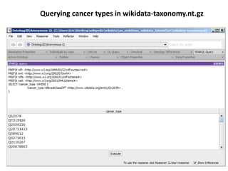 Querying cancer types in wikidata-taxonomy.nt.gz
 