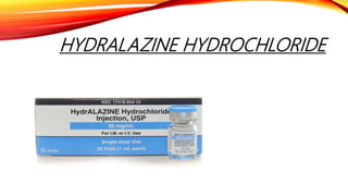 HYDRALAZINE HYDROCHLORIDE
 