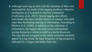 PPT SOCIAL BOOKMARKING AND TAGGING.pptx