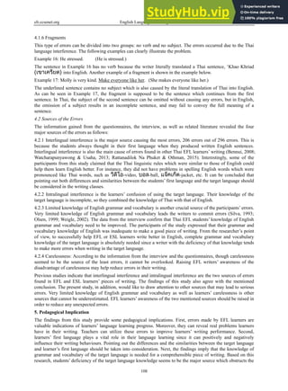 An Analysis Of Errors In Written English Sentences A Case Study Of Thai ...
