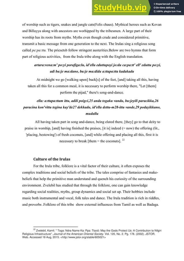 An analysis of Social Organisaion and Customs of The Irula Tribe.pdf