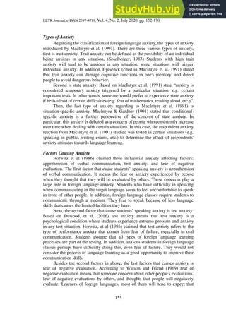 An Analysis Of Students Speaking Anxiety In Academic Speaking Class | PDF
