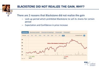 An analysis of the Hilton hotels buyout by Blackstone | PPTX