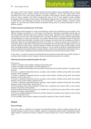 An Analysis Of The Relationship Between Problem Solving Skills And ...
