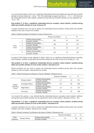 An Analysis Of The Relationship Between Problem Solving Skills And ...