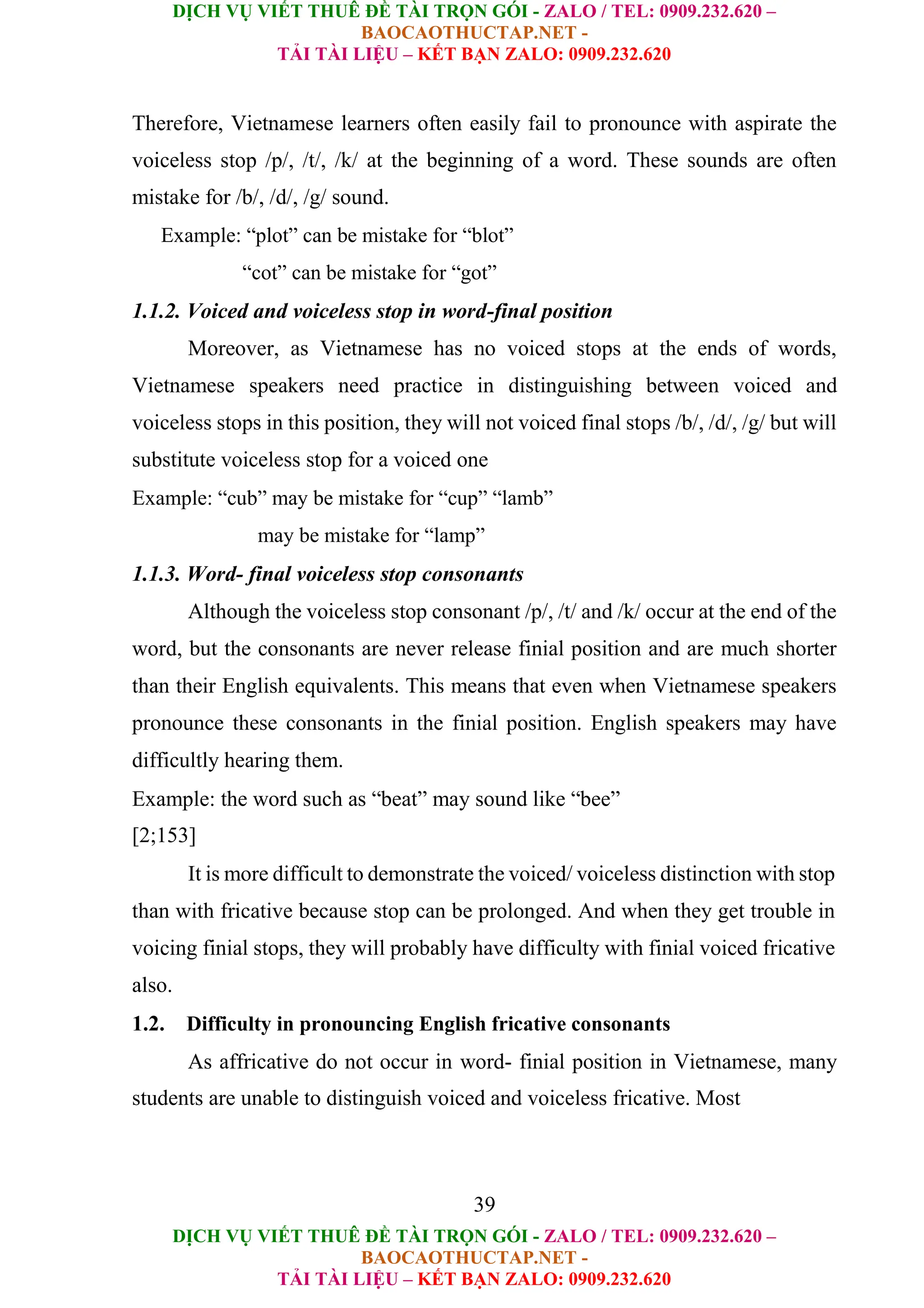An Analysis On Consonants In English And Their Comparison In Vietnamese ...