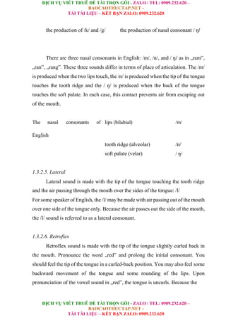 An Analysis On Consonants In English And Their Comparison In Vietnamese ...